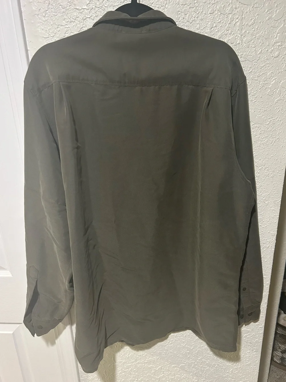 The North Face Olive Green Men's Button-Down Shirt Size XL